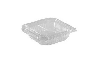 Caserole transparente cu capac atasat PET, 150 cc, 100 buc/set