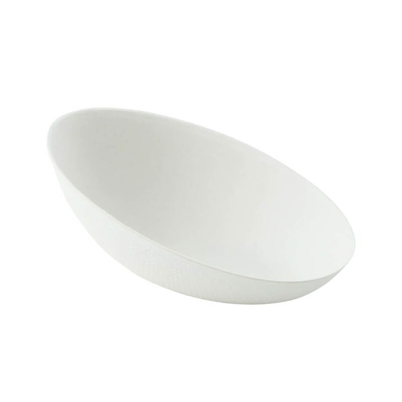 Cupe aperitiv albe Ou din trestie de zahar, NO Plastic, 30 ml, 30 buc/set