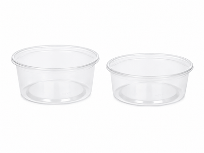 Cupe rotunde transparente PP salata
