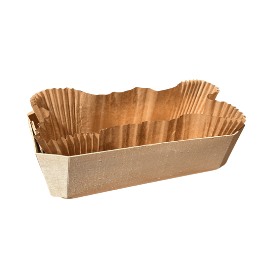 Forma lemn cozonac cu chesa termorezistenta, 250 x 115 x 75 mm, 100 buc/set