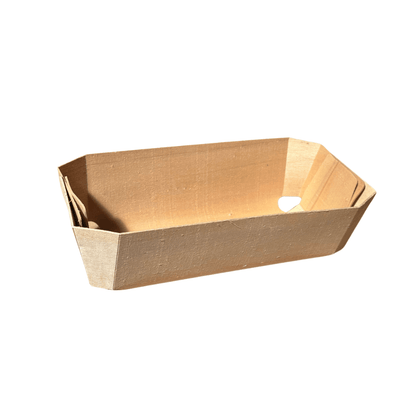 Forma lemn cozonac cu chesa termorezistenta, 250 x 115 x 75 mm, 100 buc/set