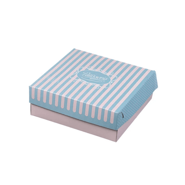 Cutii carton prajituri cu aluminiu la interior 22 x 21,5 x H 8 cm, 10 kg/set
