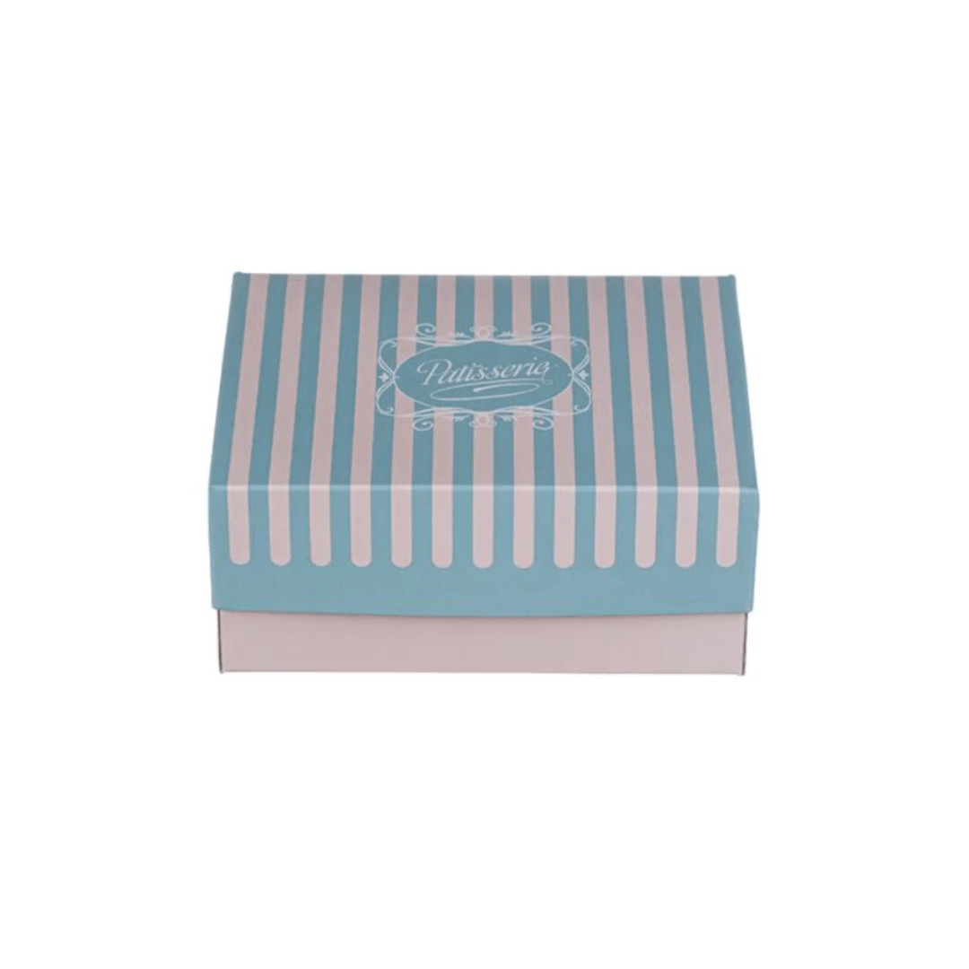 Cutii carton prajituri cu aluminiu la interior 19 x 14,5 x H 8 cm, 10 kg/set