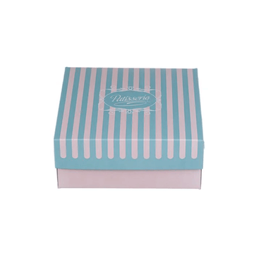 Cutii carton prajituri cu aluminiu la interior 19 x 19 x H 8 cm, 10 kg/set
