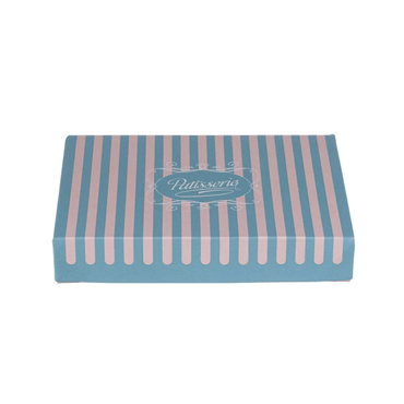 Cutii carton prajituri cu aluminiu la interior 25 x 19 x H 4,5 cm, 10 kg/set