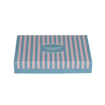 Cutii carton prajituri cu aluminiu la interior 25 x 19 x H 4,5 cm, 10 kg/set
