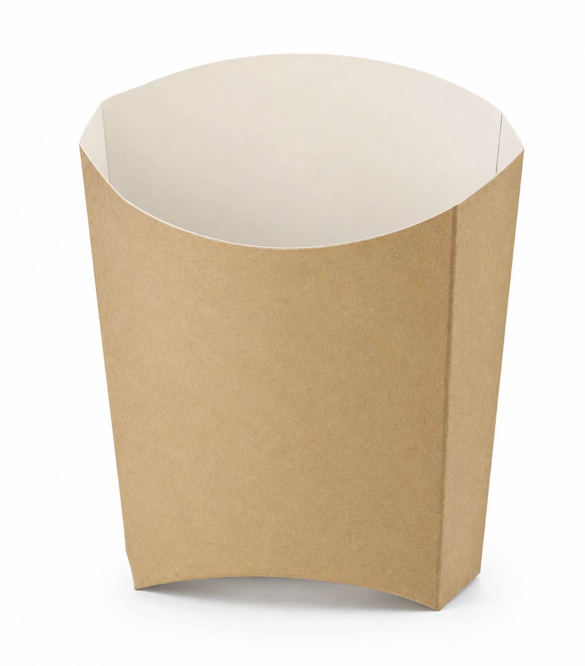 Cutii carton kraft MEDII pentru cartofi prajiti, 100 buc/set