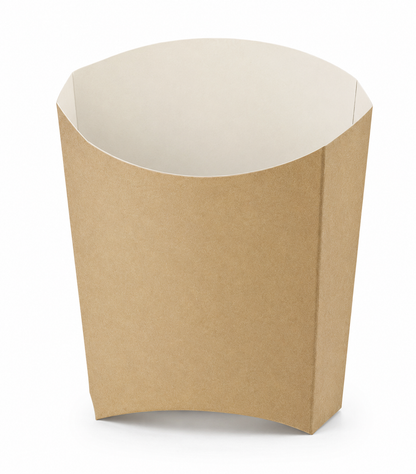 Cutii carton kraft MEDII pentru cartofi prajiti, 100 buc/set