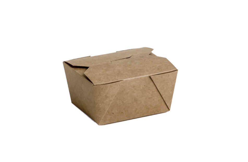 Cutii carton kraft meniuri catering, 600 ml, 110 x 90 x 65 mm, 50 buc/set
