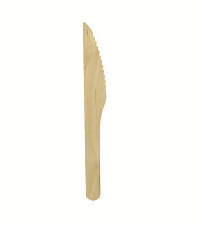 Cutite lemn pentru catering/ street food 165 mm, 100 buc/set