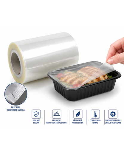 Folie de Lipit Easy Peel Termo 19 cm x 250 m, 1 rola