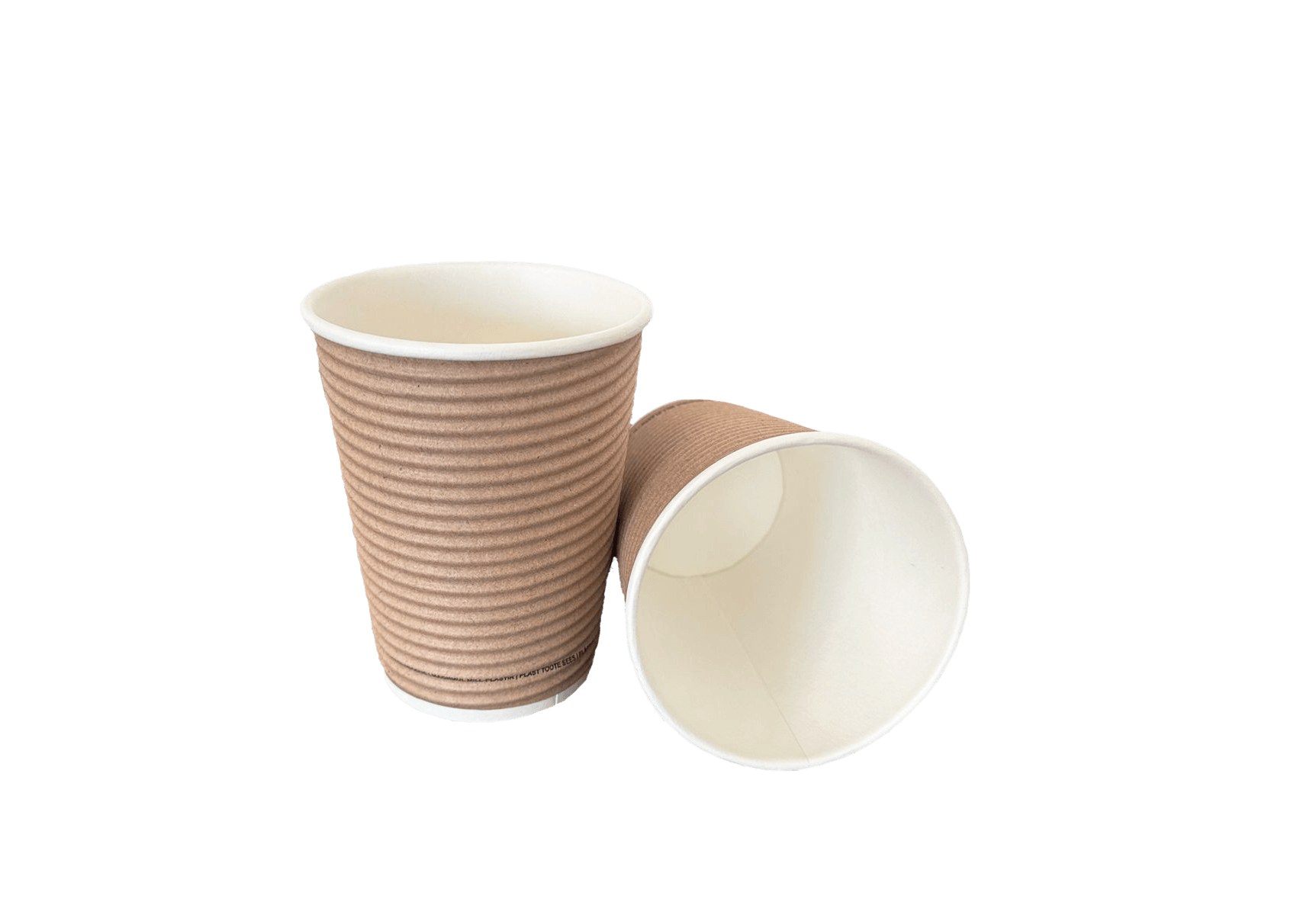 Pahare de carton kraft cu perete dublu 12 oz