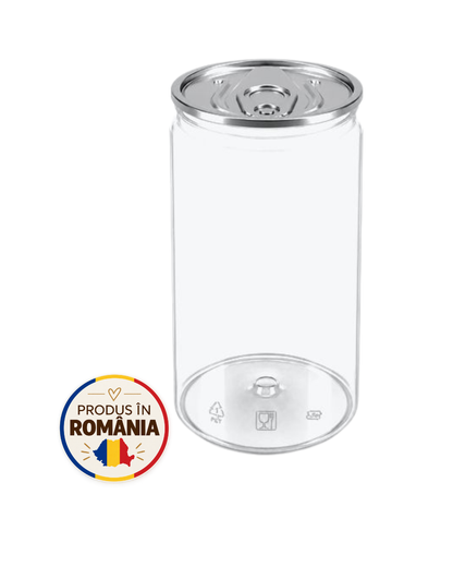 Doze PET transparente 500 ml, 90 buc/set, #211, diam 68 mm
