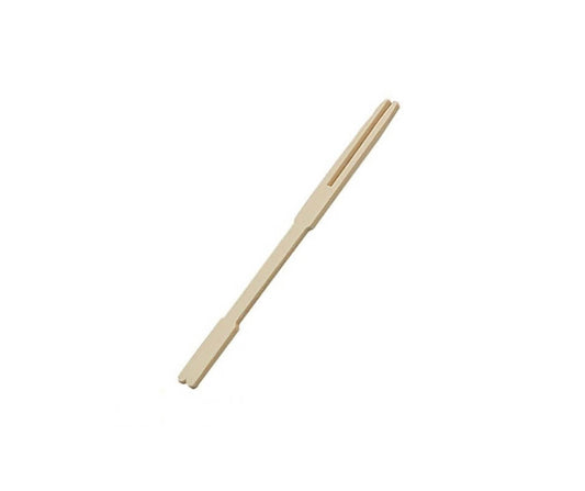 Furculite catering bambus pentru cocktail 90 mm, 100 buc/set