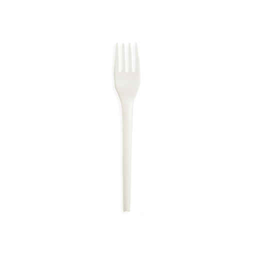 Furculite albe compostabile, 167 mm, 100 buc/set
