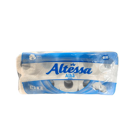 Hartie igienica alba 2 str, 110 foi, 10 role/set