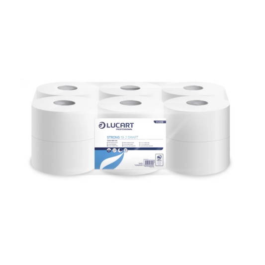 Hartie igienica Lucart Alba Mini Jumbo, 2 straturi, 12 role/bax – 812516