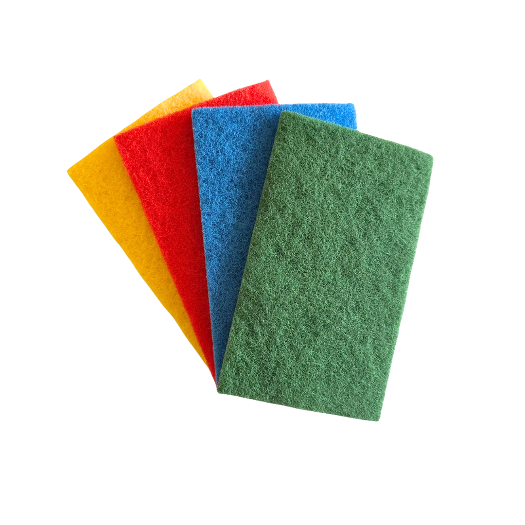 Lavete fibra abraziva 15 x 9 cm, 4 buc/set