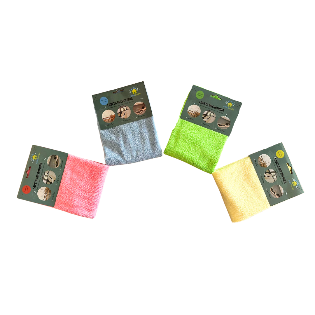 Lavete microfibra 40 x 40 cm, 4 culori, 1 buc/set