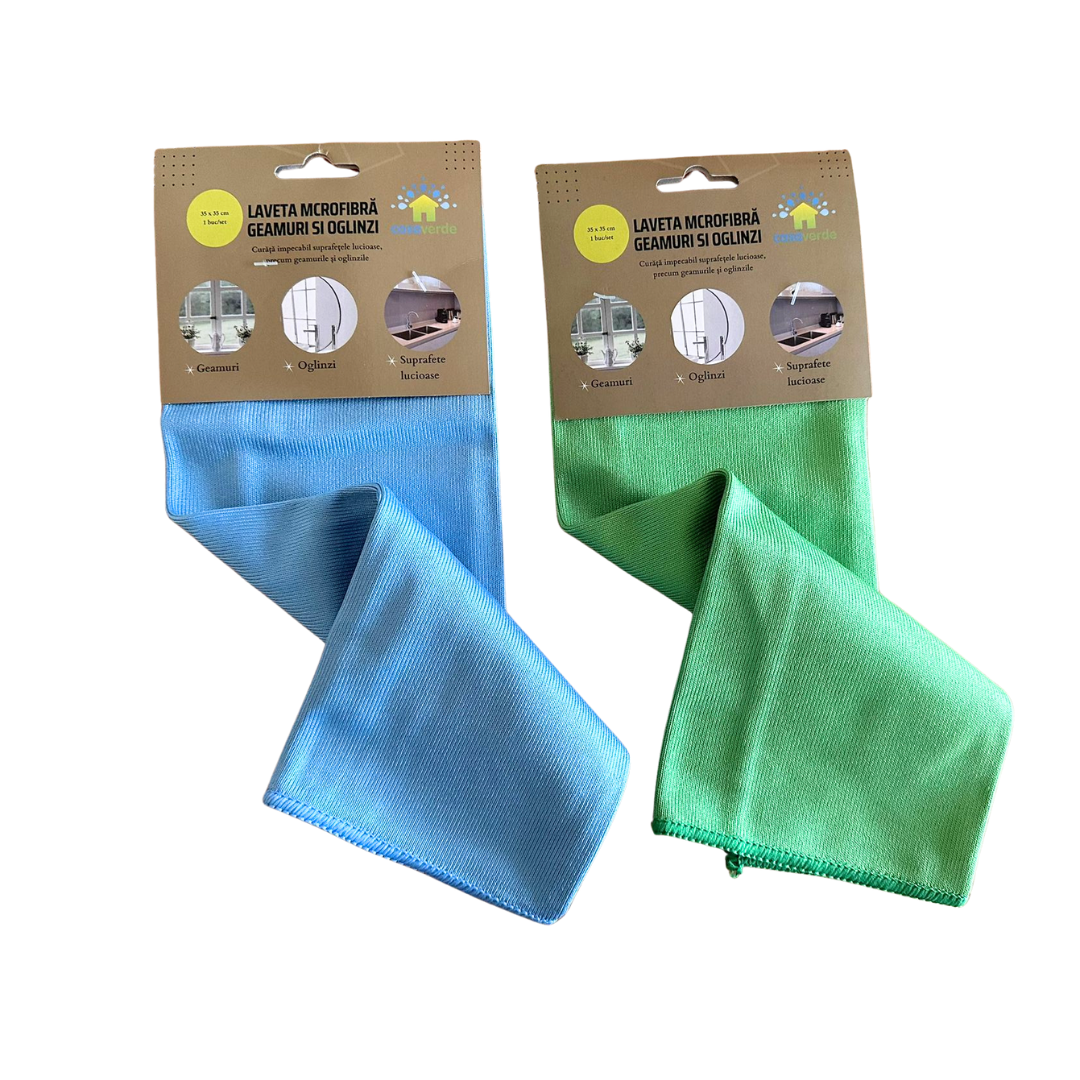 Lavete microfibra pentru geam 35 x 35 cm,1 buc