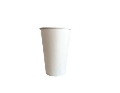Pahare din carton albe 12 oz