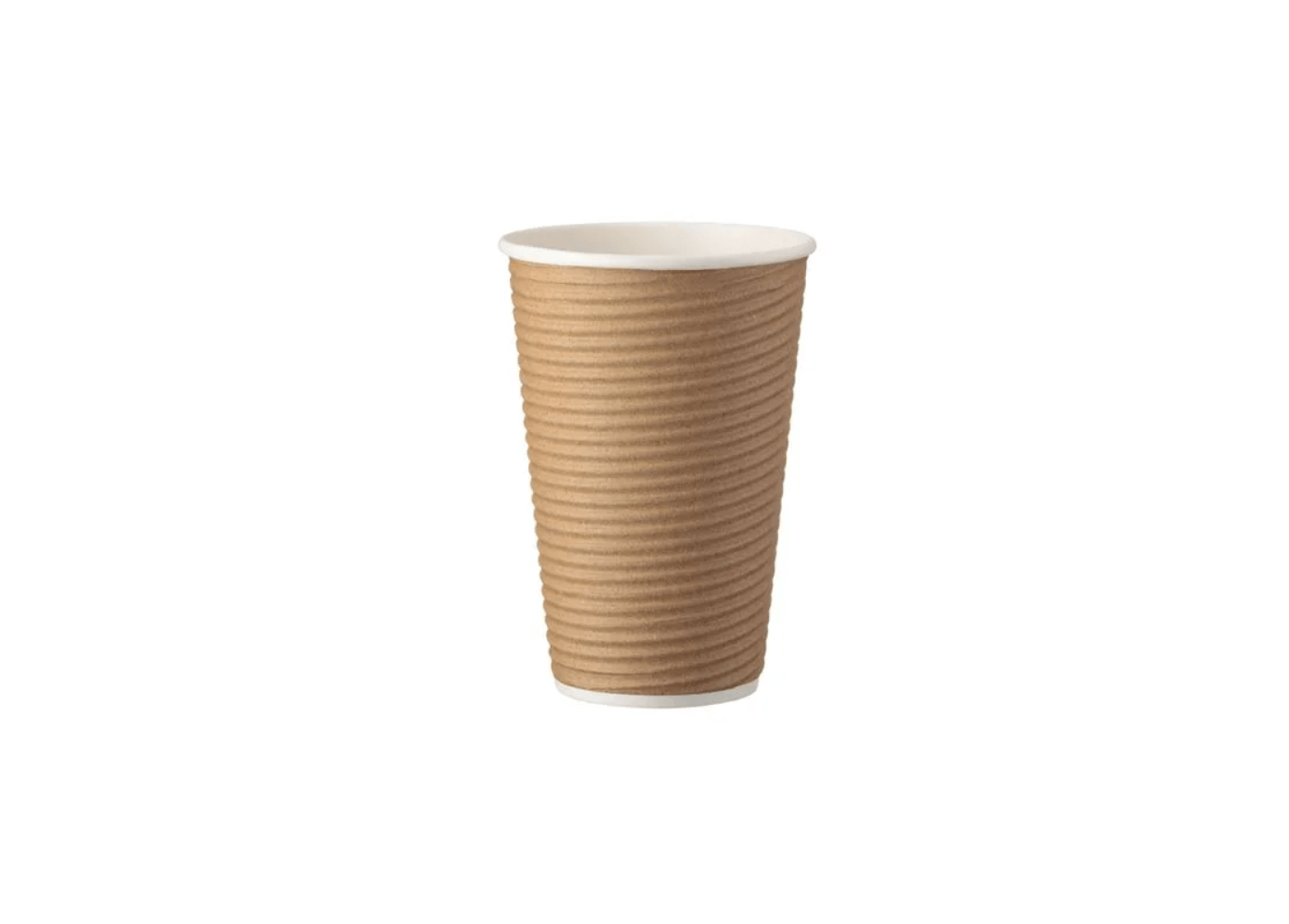Pahare de carton kraft cu perete dublu 16 oz