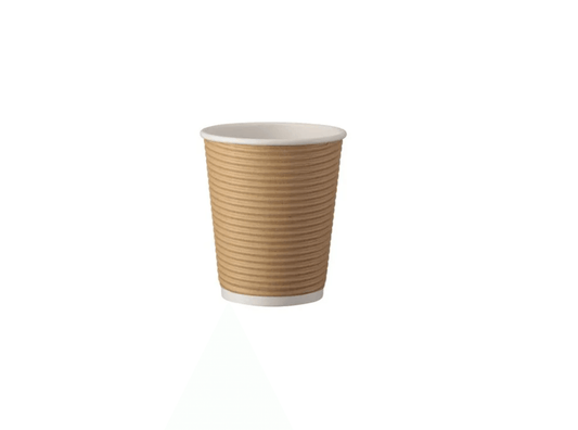 Pahare de carton kraft cu perete dublu 8 oz