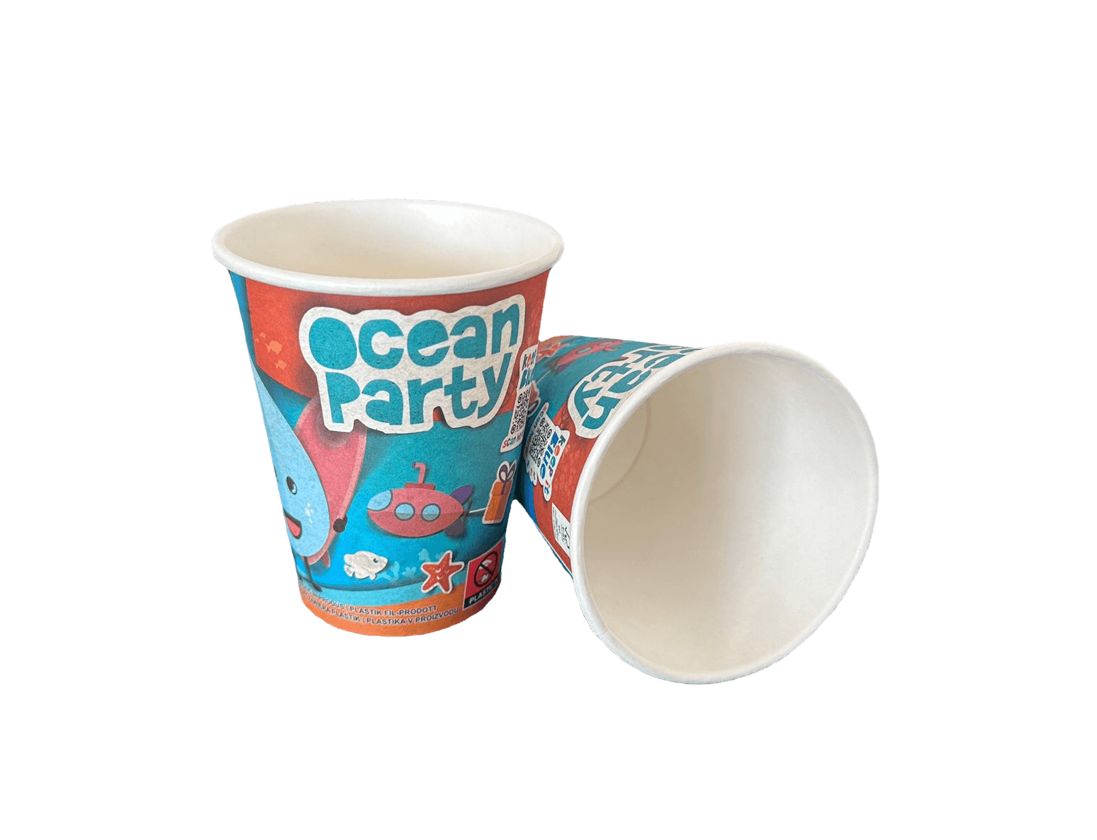Pahare de carton Party Ocean, 8 oz (237 ml), 8 buc/set petrecere