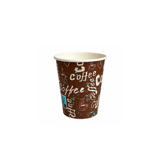 Pahare din carton print Coffee 7 oz, 50 buc/set