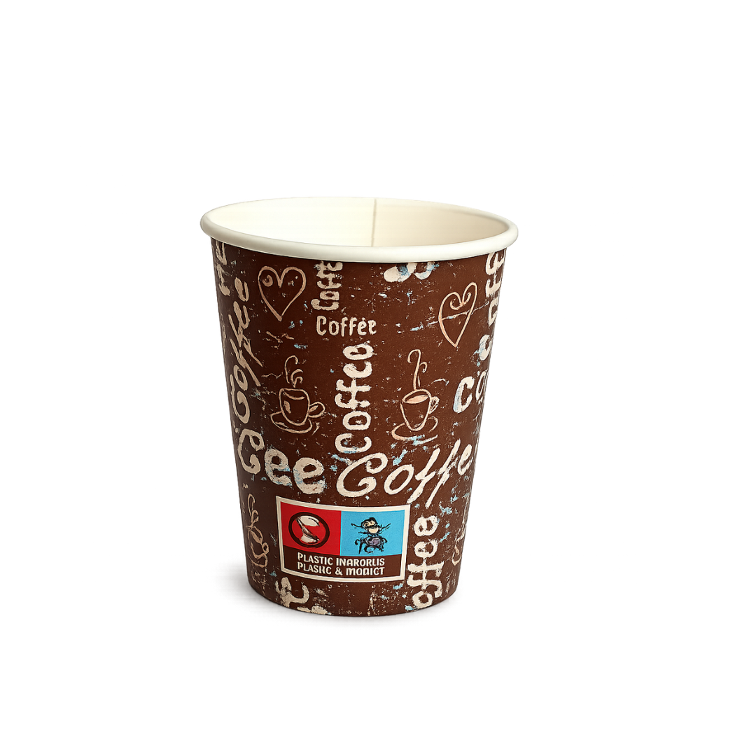 Pahare din carton print Coffee 8 oz, 50 buc/set