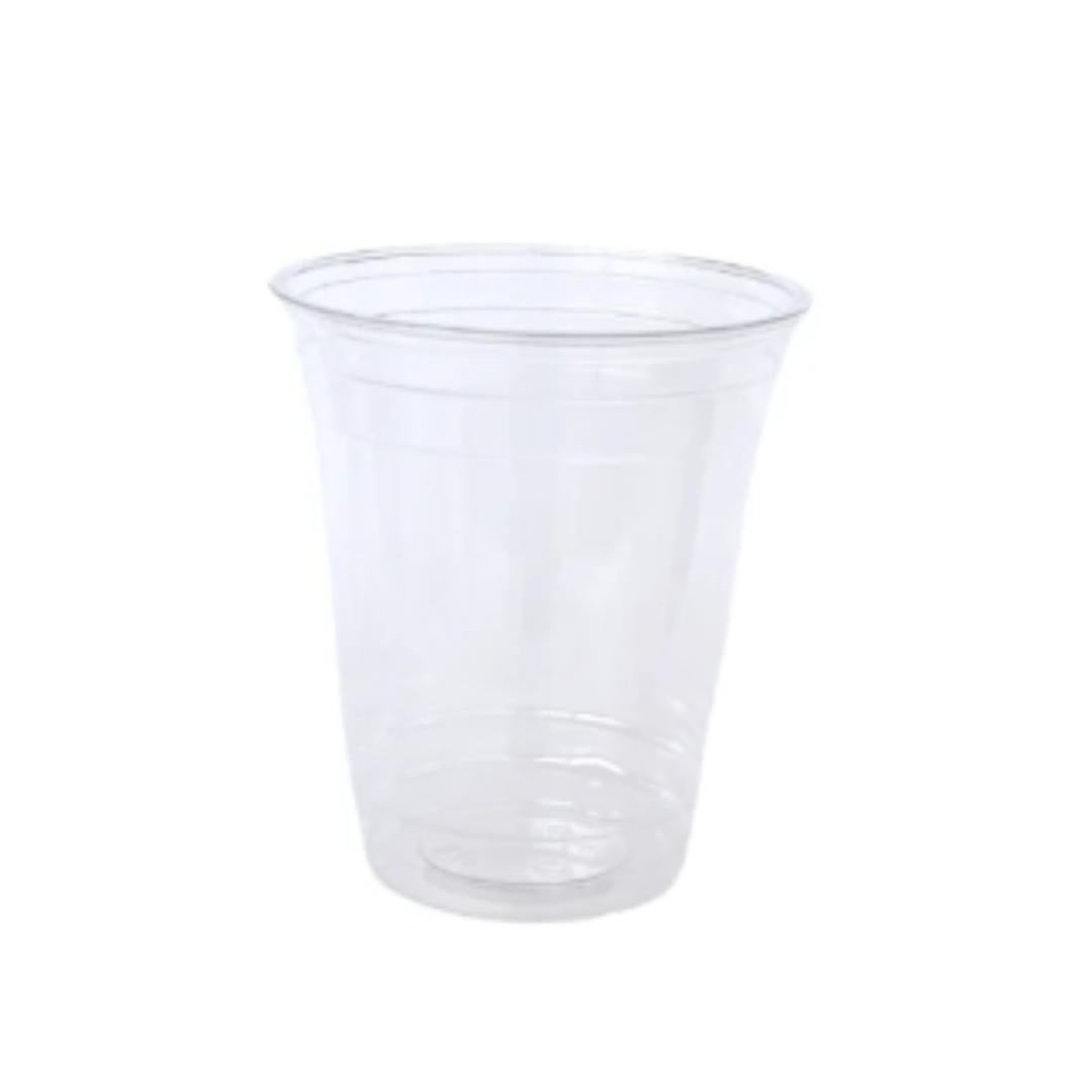 Pahare unica folosinta transparente pentru FRESH 14 oz, 50 buc/set (capac separat)
