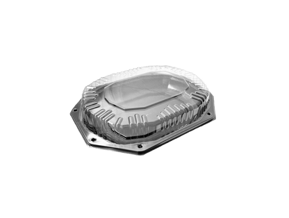 Platouri negre medii cu capac inclus,  32 x 24 cm,50 buc/set