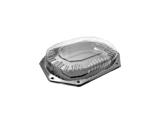 Platouri negre medii cu capac inclus,  32 x 24 cm,50 buc/set