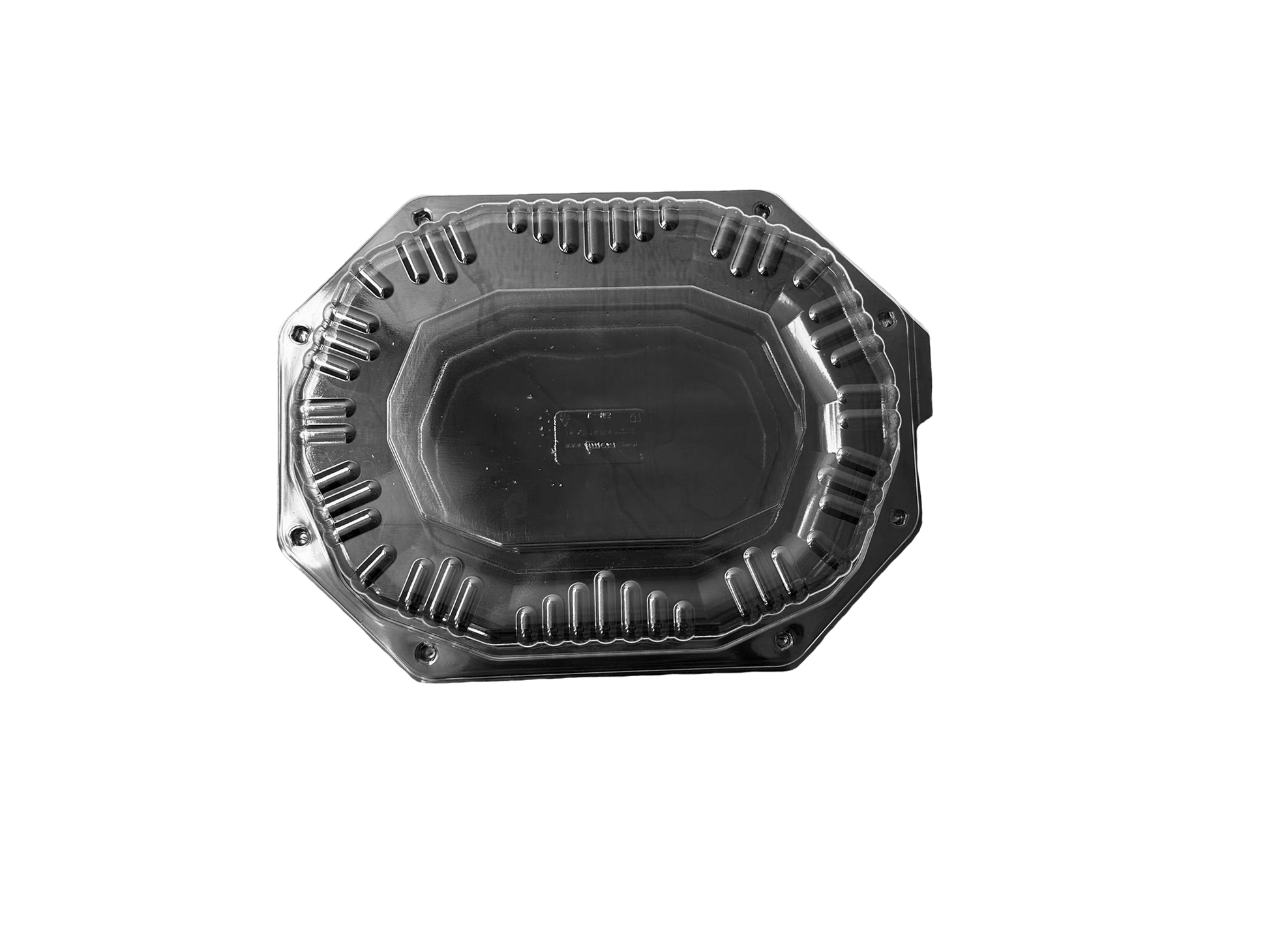 Platouri negre medii cu capac transparent,  32 x 24 cm,50 buc/set b
