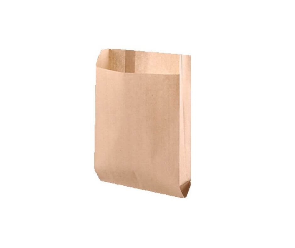 Pungi hartie natur pentru produse patiserie 15 x 6 x 21 cm, 1000 buc/bax