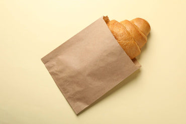 Pungi hartie natur pentru produse patiserie 15 x 6 x 21 cm, 1000 buc/bax