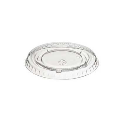 Capace PET transparente plate pentru sosiere kraft 2oz/60 ml, 100 buc/set