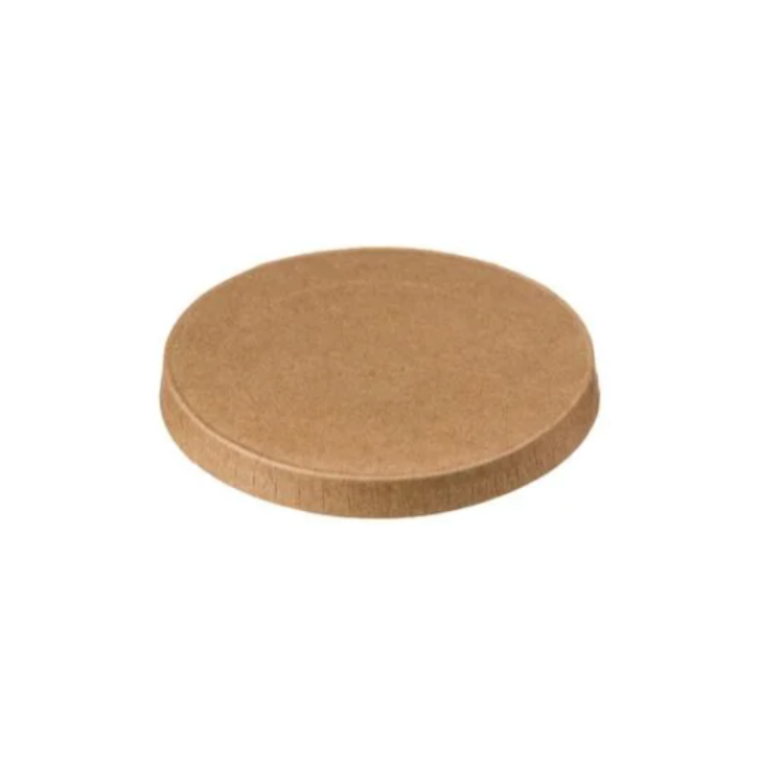 Capace carton kraft plate pentru sosiere kraft 2 oz/60 cc, 50 buc/set