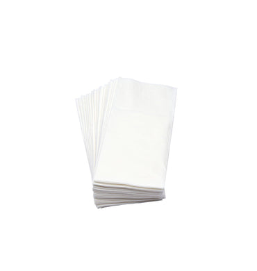Servetele albe plic tacam, 2 straturi, 33 x 33 cm