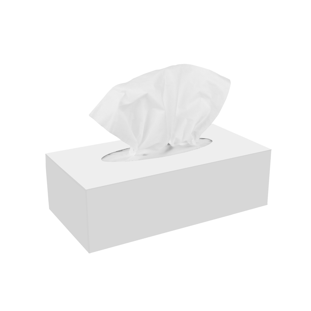 Servetele faciale albe, la cutie (pop-up), 2 straturi