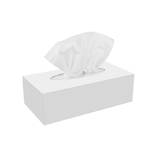 Servetele faciale albe, la cutie (pop-up), 2 straturi