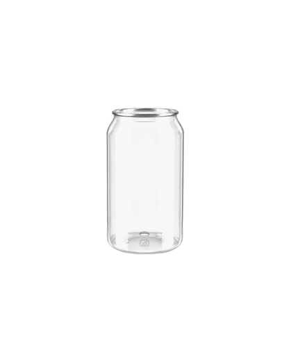 Doza PET transparenta #202, diam 64 mm, 250 ml, capac aluminiu separat, 200 buc/set